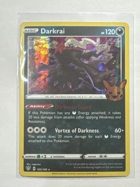 Pokémon TCG Darkrai 105/189 Holo Trick Or Trade!