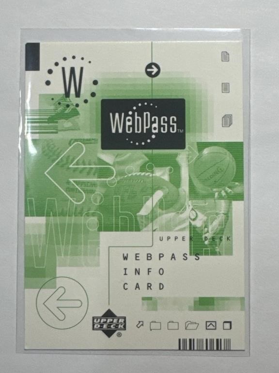 2001 Upper Deck Golf Cards WebPass Info Cards!