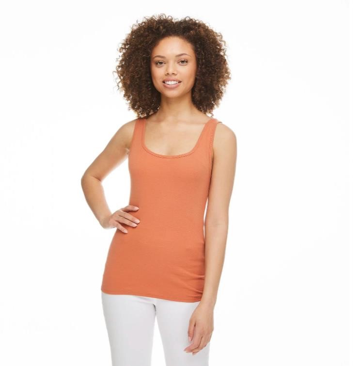 $12-SIZE L GEORGE WOMEN'S RIB TANK