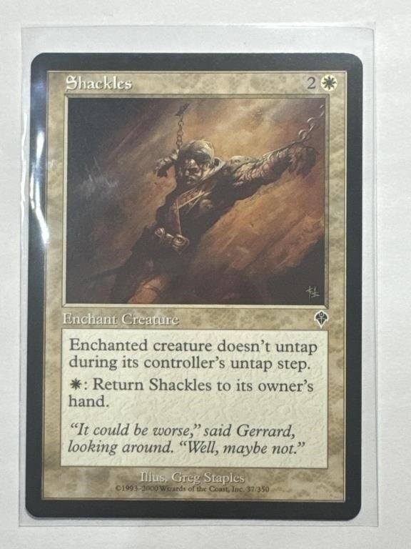 MTG Magic The Gathering Card Shackles Enchant!