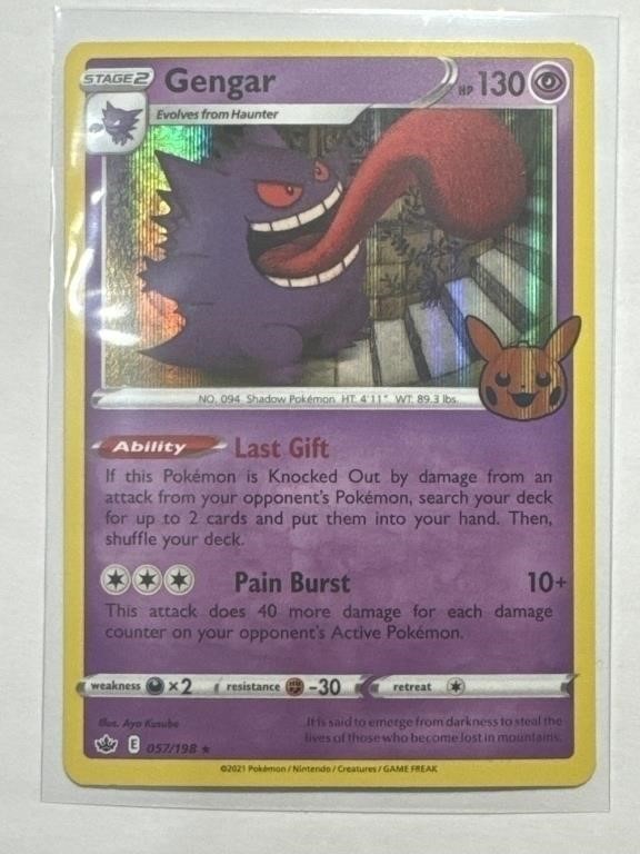 Pokémon TCG Gengar Trick Or Trade 057/198 Holo!