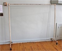 Rolling Pipe-Frame Clothes Rack