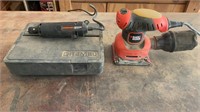 Dremel in Case & Electric Sander