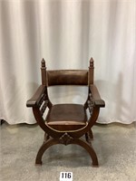 Victorian Style Savonarola Chair