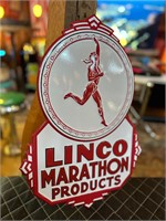 14 x 20” Linco Marathon Metal Embossed Sign