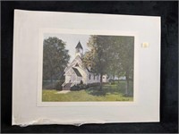 Susan Oller Chapel Lithrograph Print