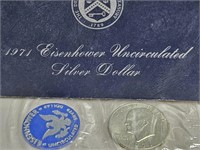 1971 Eisenhower UNC Silver Dollar