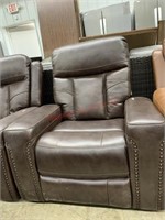 Leather reclining chair MSRP $899 matches lot 177