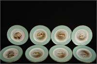 12 English Royal Crown Derby Fish Plates