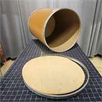 s3 cardboard storage barrell with lid