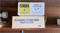 Cobra Model 29 CB Radio, & 23 Channel Citizens