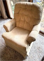 upholstered swivel rocker- Good condition