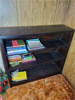 Bookshelf and books