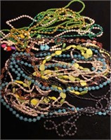 Strands of party beads