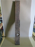 Antique 28" Brass & Wood  Bubble Level