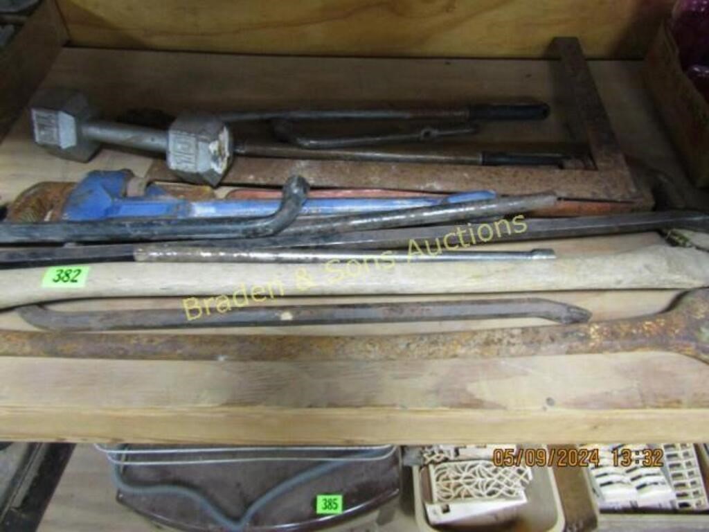 GROUP OF USED HAND TOOLS ETC