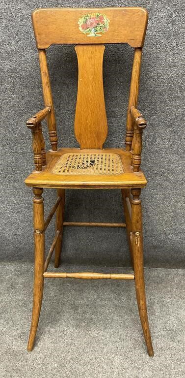 Antique Oak High Chair