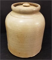 9" Stoneware Crock Jar