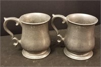 Pair of Wilton Pewter Mugs