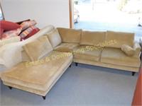 Carter Mid-Century Style Sectional Couch