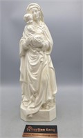 Glazed Mary & Jesus Statue 13.5"