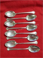 8 Chippendale Sterling Spoons