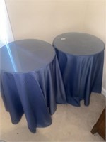 Matching CW GLASS TOPPED SIDE TABLES