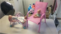 KIDS CHAIR AND DOLLS