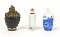 Three Chinese Snuff Bottles