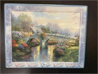 Thomas Kinkade - Blossom Bridge  9"x4"