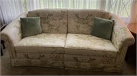 Couch with throw pillows-bring 2 people to load