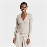 Women's Fine Gauge Ribbed Cardigan - a New Day