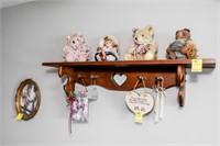 All Wall Hangings, Shelf, Bears, Heart Basket w/
