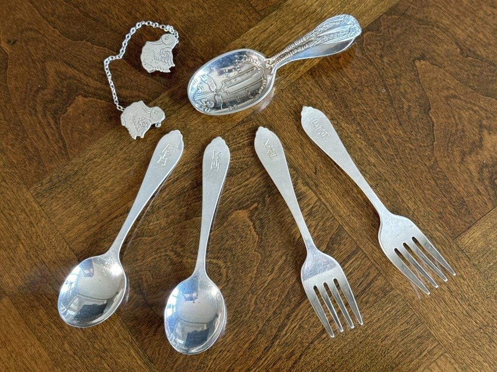 Sterling Silver Childs Spoons & Forks