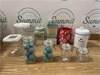 Mason clamp jars, food storage containers & more