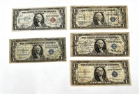 1930s-50s Silver Certificate $ Notes mostly signed