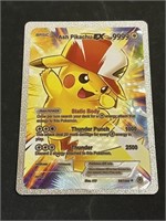 Ash Pikachu EX Silver Foil Pokémon Card