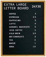 Extra Large Letter Board 24x30 by Majestick Goods