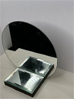 Round Mirror With Mirrored Base