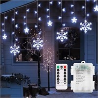 echosari Christmas Snowflake String Lights