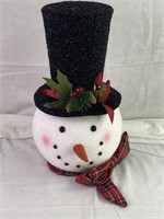NIB Fabric Snowman Head Tree Topper