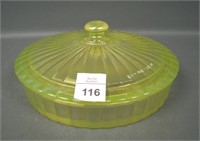 N'Wood Topaz # 691 Ribbed Covered Almond Dish