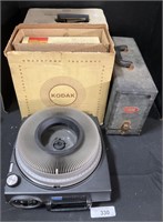 Retro Kodak Carousel Slide Projector, Accessories.