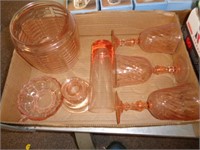 PINK GLASSWARE