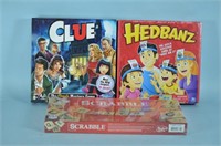 Hedbanz  NIP, Scrabble  NIP,  and Clue