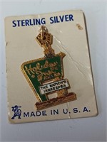 Marked Sterling Silver Holiday Inn Adv. Pendant