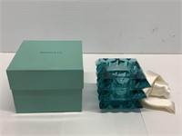 Tiffany & Co. Teal Crystal Blue Green Candle