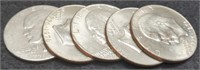 (5) 1976 Bicentennial Ike Dollars