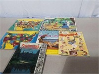 Vintage Puzzles and travel books
