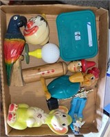 Box of miscellaneous collectibles and toys